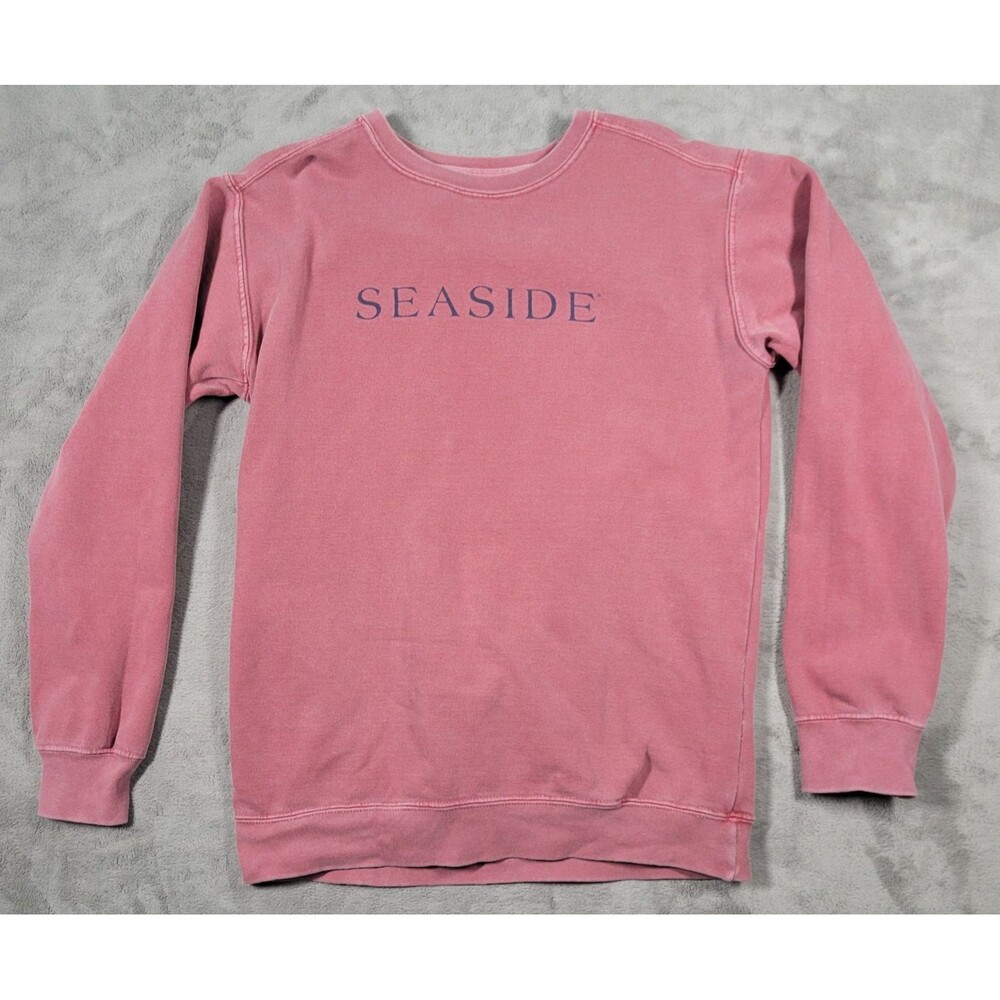 Seaside Crewneck Sweatshirt Red Size Small New Town Old Ways FL Beach Island